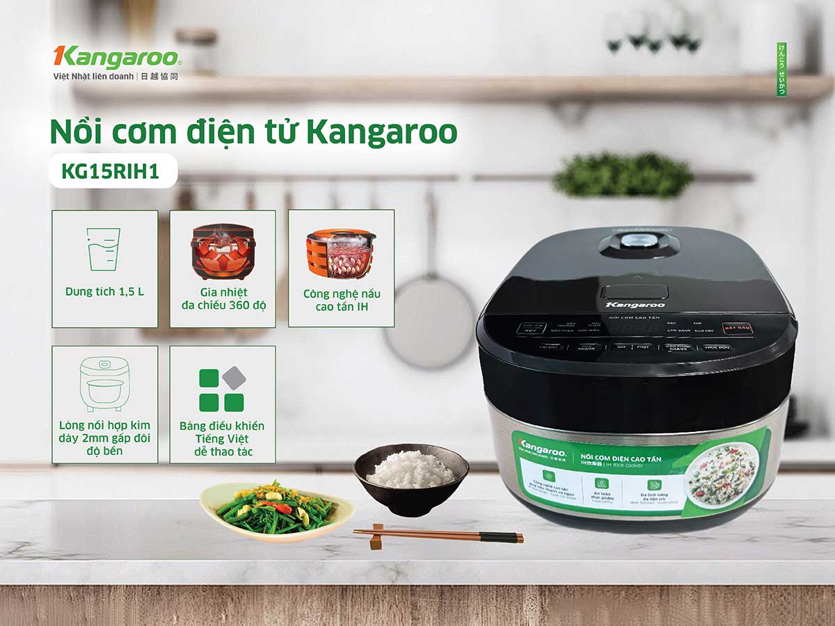 Nồi cơm điện cao tần Kangaroo KG15RIH1