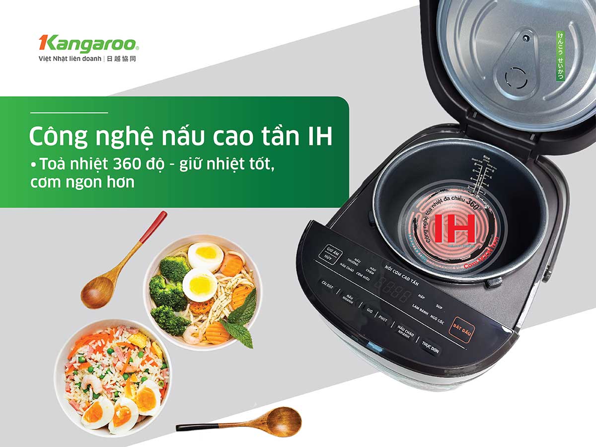 Nồi cơm điện cao tần Kangaroo KG15RIH1