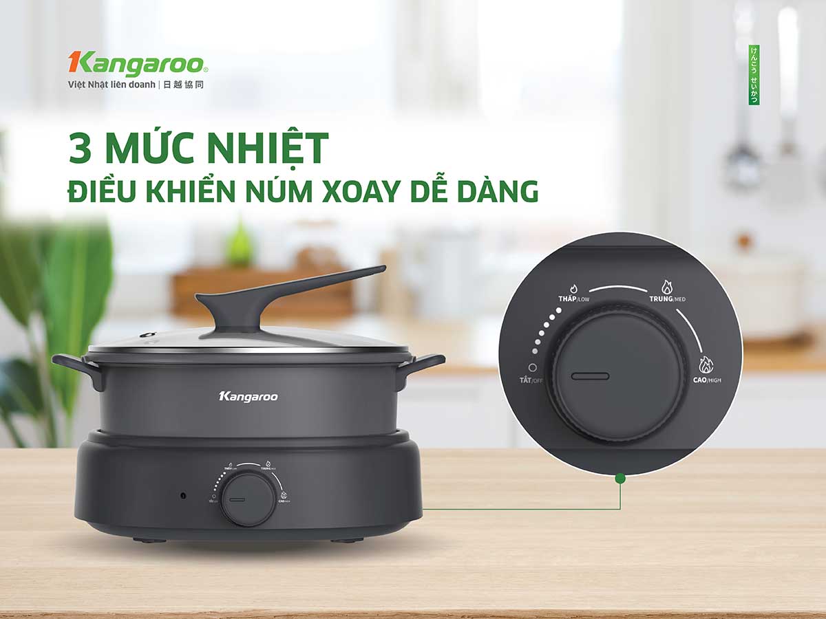 Nồi lẩu điện Kangaroo KGEH50N2 Nồi lẩu điện Kangaroo KGEH50N2