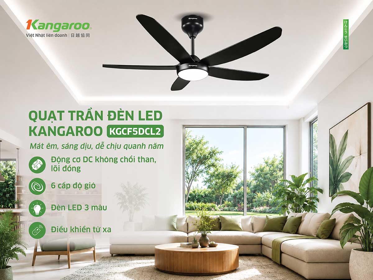 Quạt trần Kangaroo KGCF5DCL2
