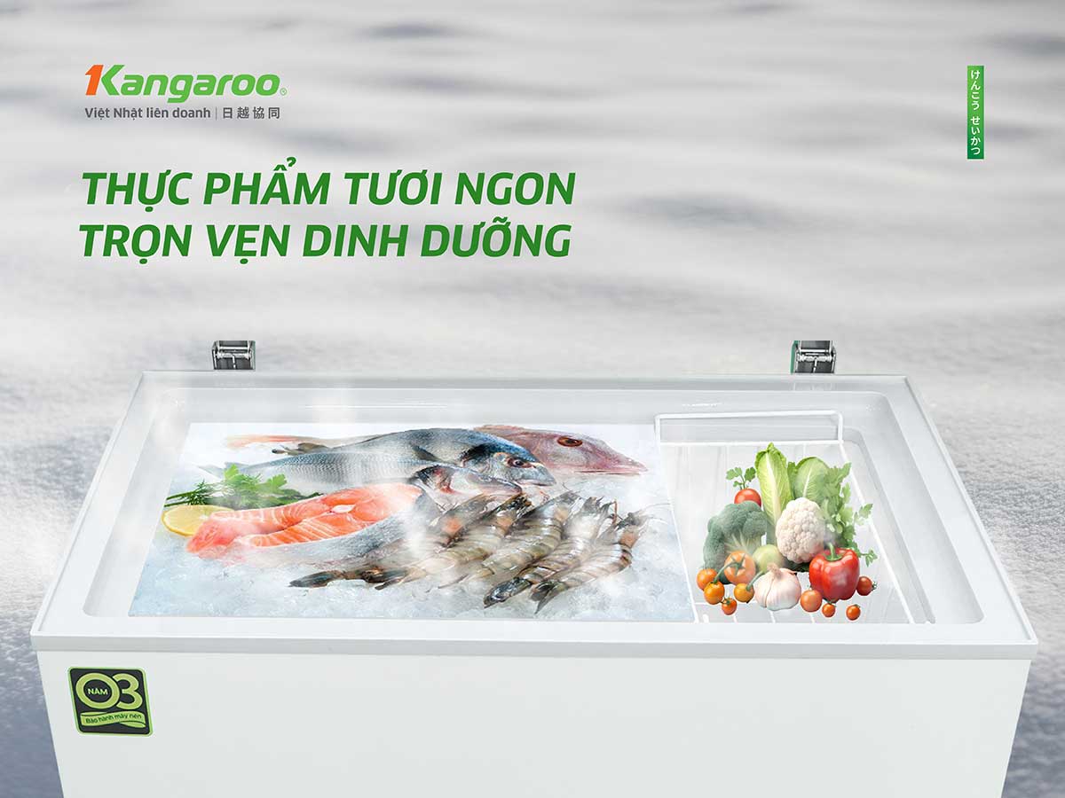 Tủ đông kháng khuẩn Kangaroo 140 lít KG140C1N