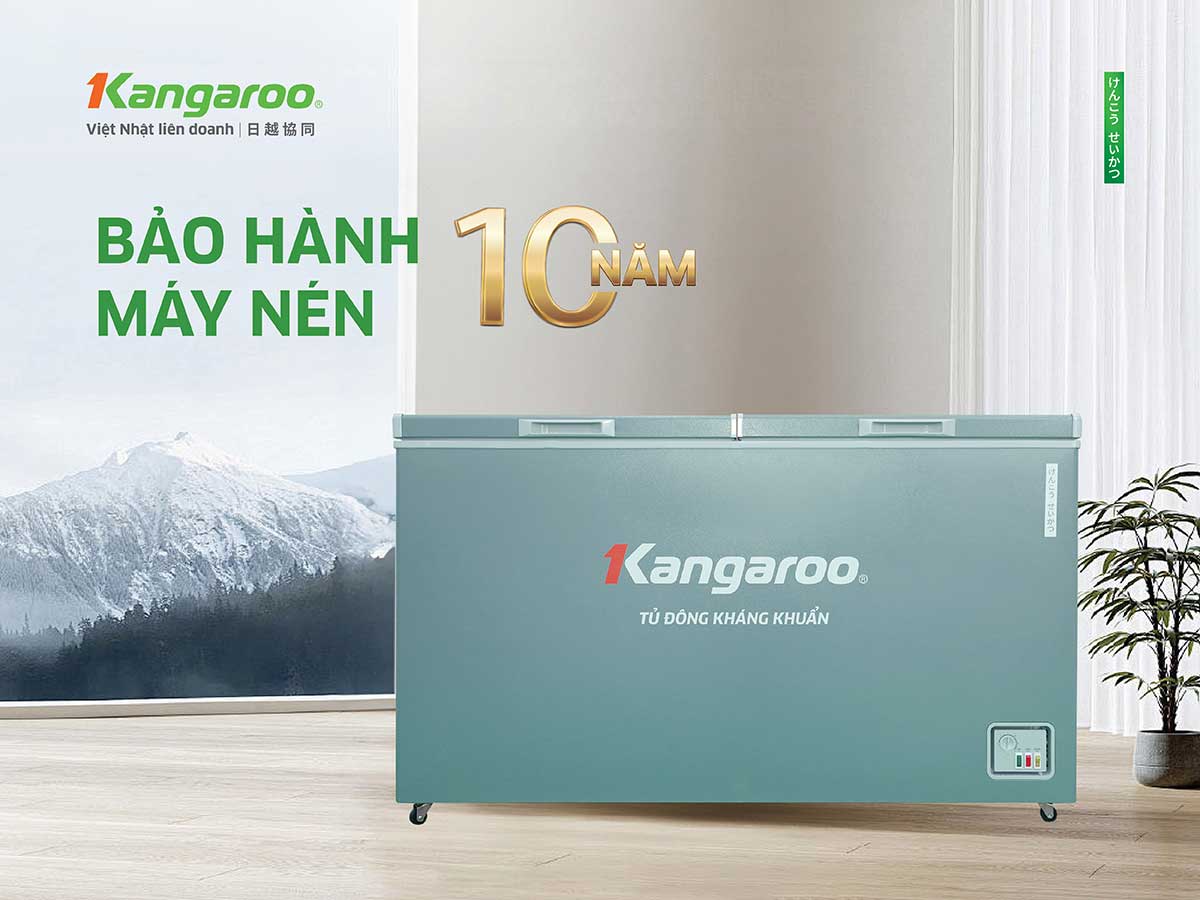 Tủ đông kháng khuẩn Kangaroo 375 lít KGFZC375IG1