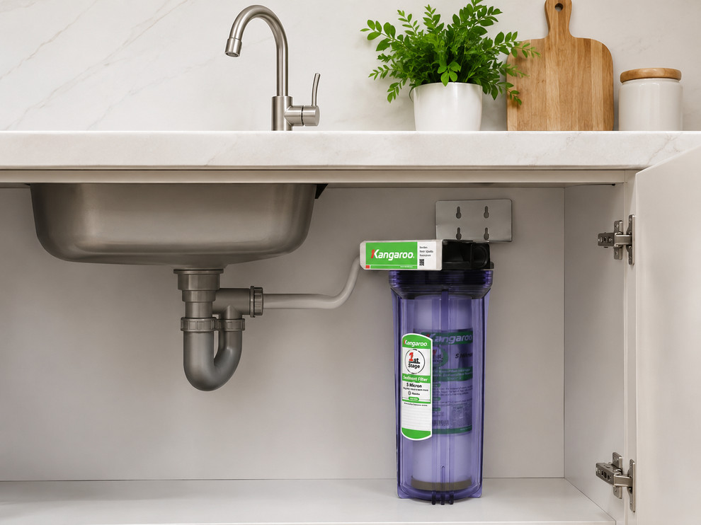 Thiết bị lọc nước đầu nguồn Kangaroo KG02G3 có khả năng lọc lên đến 18.000 lít nước