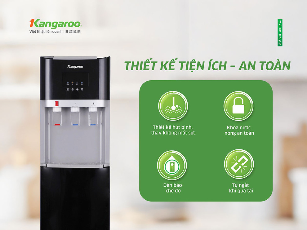Cây nước nóng lạnh Kangaroo vẫn là giải pháp tiện lợi và kinh tế hơn so với việc đun nước thủ công mỗi ngày