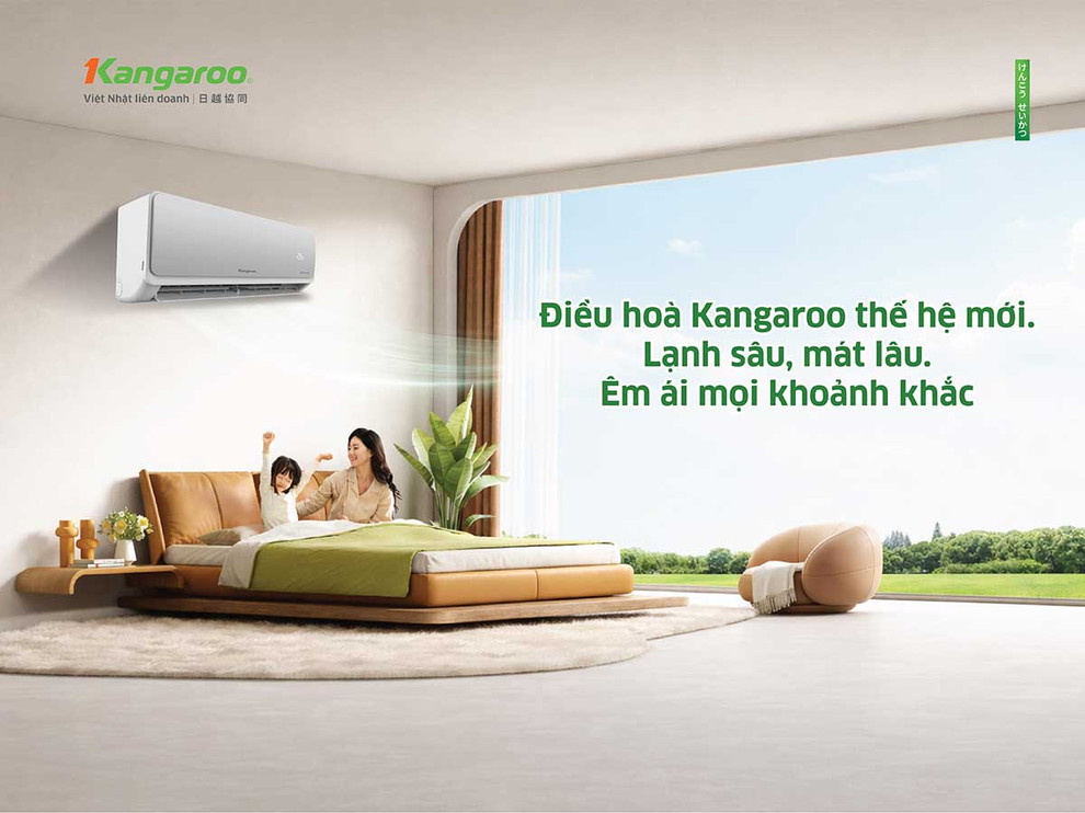 Thương hiệu 23 năm cùng xuất xứ Thái Lan và liên doanh Noritz Nhật Bản là nền tảng giúp điều hòa Kangaroo tạo niềm tin với người tiêu dùng Việt
