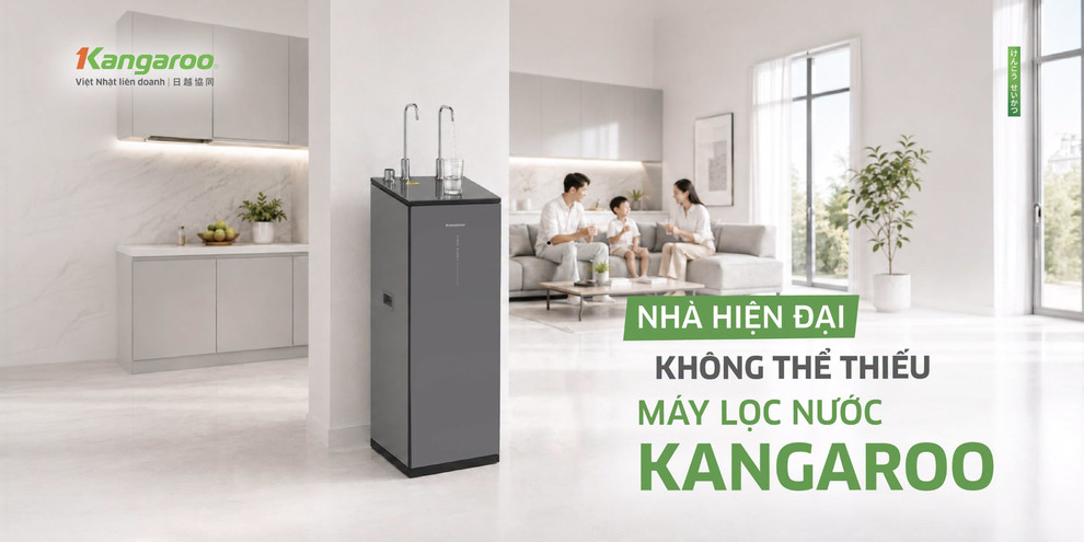 Với hơn 23 năm phát triển, Kangaroo đã đồng hành cùng hàng triệu gia đình Việt trong lĩnh vực giải pháp lọc nước
