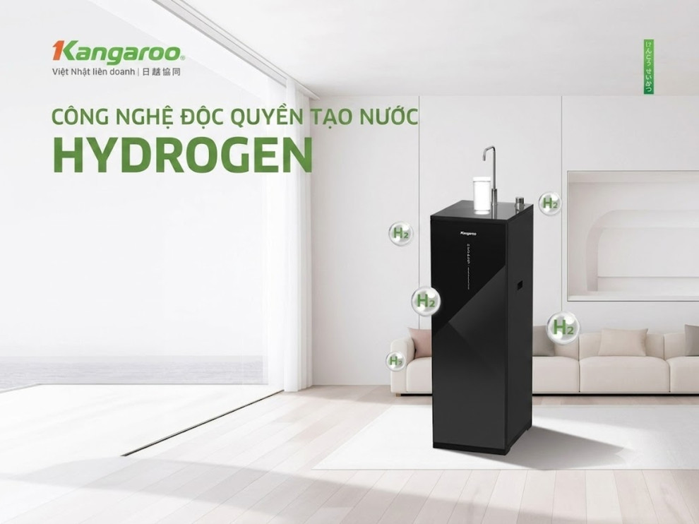 Kangaroo là thương hiệu đi đầu độc quyền công nghệ tạo nước Hydrogen tại Việt Nam