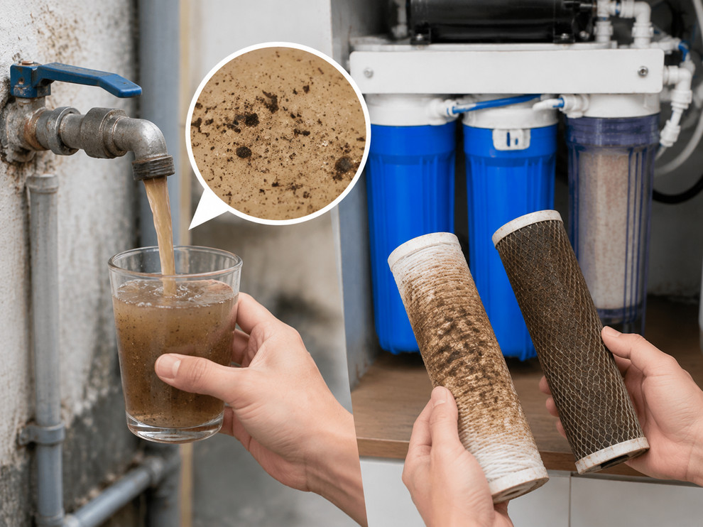 Nguồn nước ổn định và đạt điều kiện sử dụng theo khuyến nghị của nhà sản xuất giúp giảm tải cho lõi lọc, màng RO và toàn bộ chu trình vận hành.