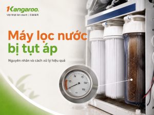 máy lọc nước bị tụt áp