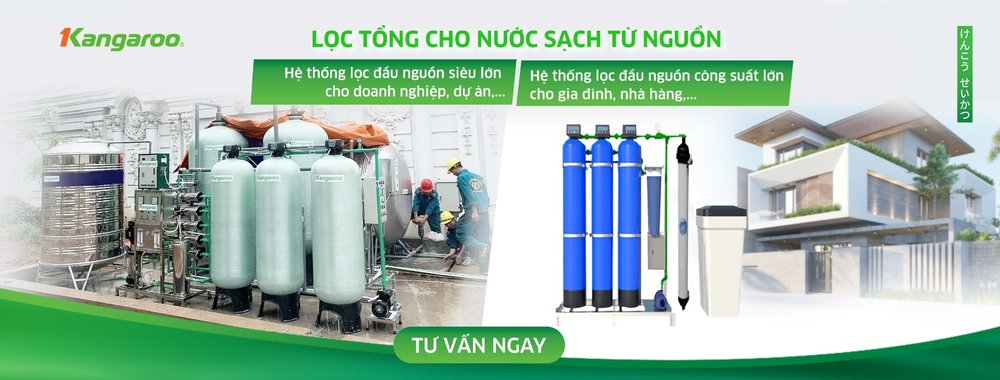 Hệ thống lọc tổng đầu nguồn giúp xử lý sơ bộ sắt, mangan, cặn bẩn và các tạp chất trong nước trước khi cấp vào máy lọc nước