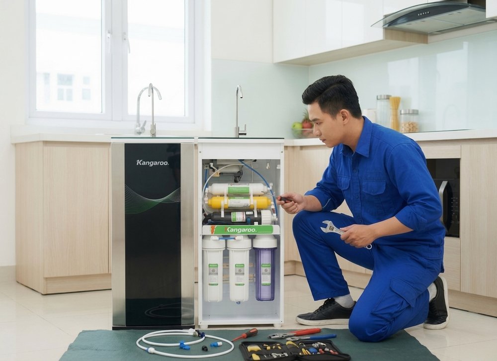 Bạn nên liên hệ kỹ thuật viên của hãng máy lọc nước để kiểm tra định kỳ tổng thể máy lọc nước