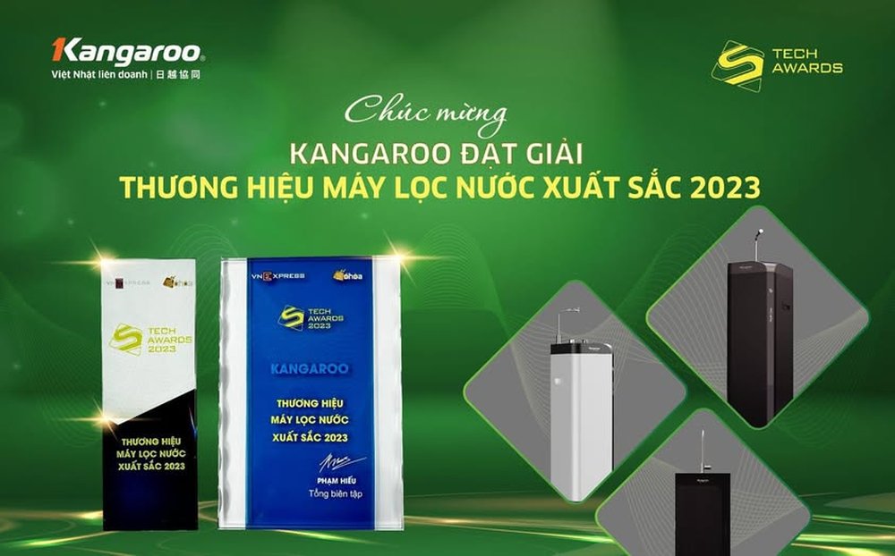 Kangaroo - Thương hiệu máy lọc nước xuất sắc 2023