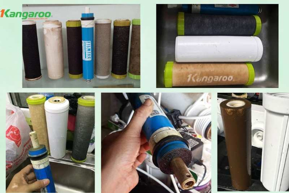 Lõi lọc thô bám cặn bẩn là nguyên nhân phổ biến khiến máy đóng ngắt liên tục