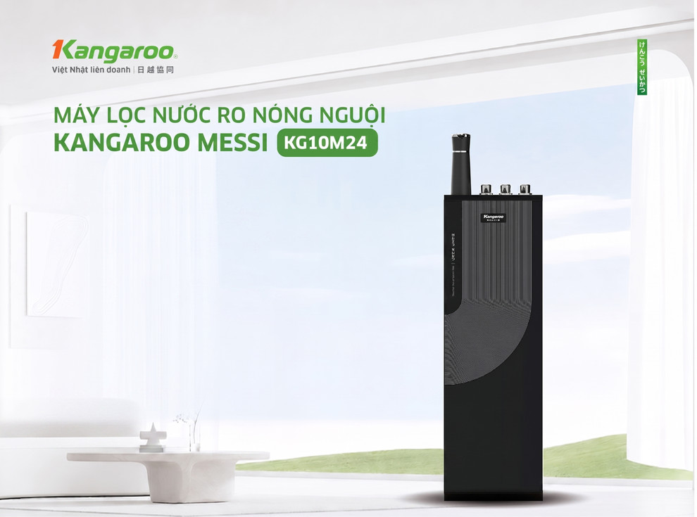 Máy lọc nước Kangaroo Messi Hydrogen tích hợp nóng KG10M24