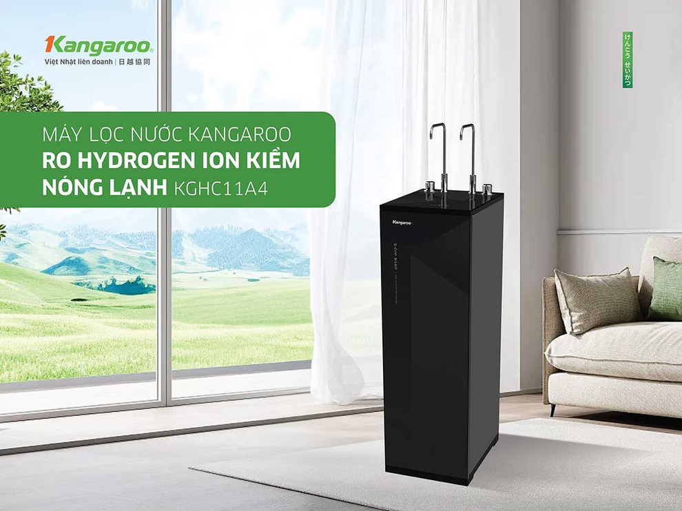 Máy lọc nước Kangaroo Hydrogen ion kiềm nóng lạnh KGHC11A4