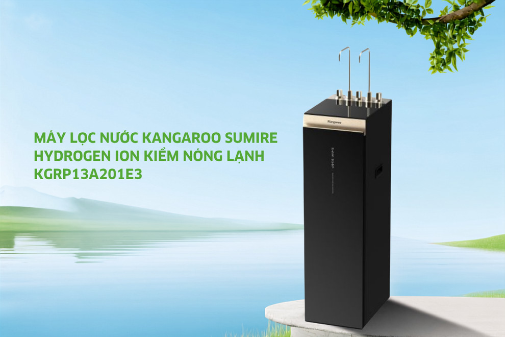 Máy lọc nước Kangaroo Sumire Hydrogen ion kiềm nóng lạnh KGRP13A201E3