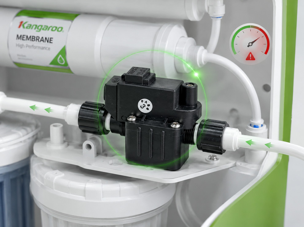 Van áp cao bị kẹt khiến bơm không khởi động đúng chu kỳ 