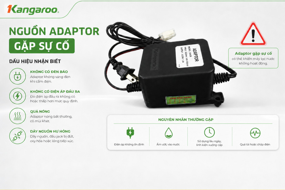 Adaptor chuyển đổi điện áp để cấp nguồn cho bơm và van điện từ 