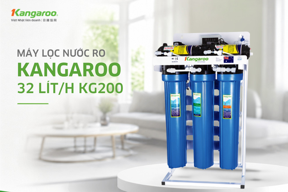 Máy lọc nước RO công suất lớn Kangaroo 32 lít/h KG200