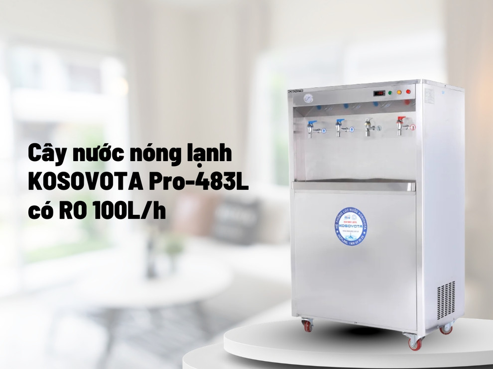 Cây nước nóng lạnh KOSOVOTA Pro-483L có RO 100L/h