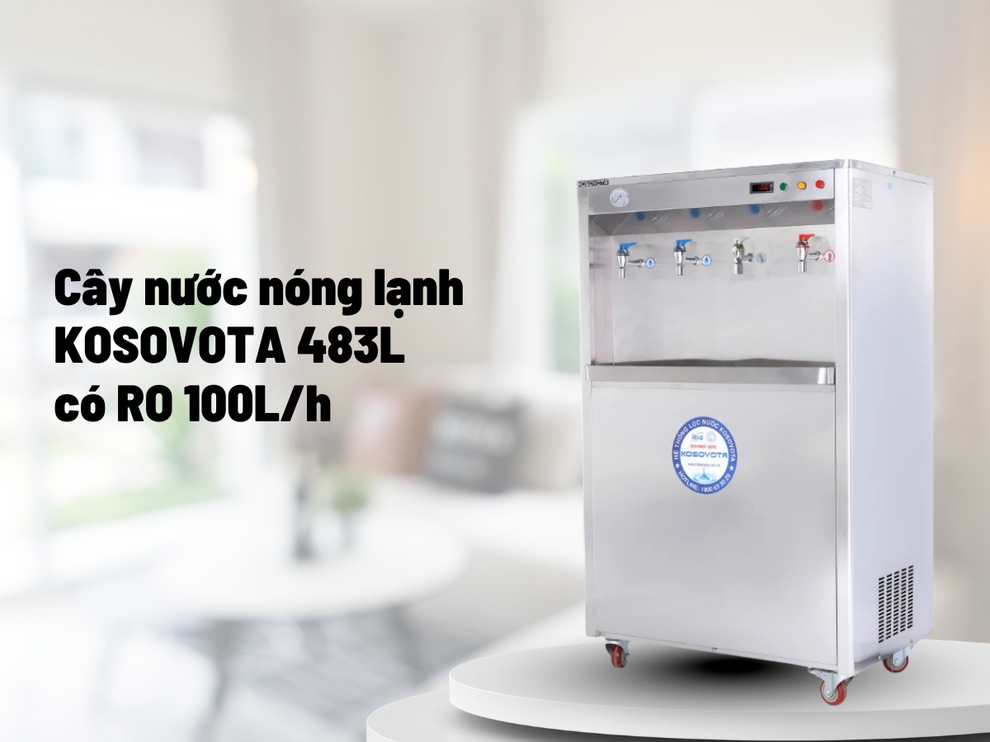 Cây nước nóng lạnh KOSOVOTA 483L có RO 100L/h