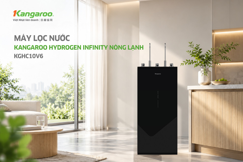 Máy lọc nước Kangaroo Hydrogen Infinity nóng lạnh KGHC10V6