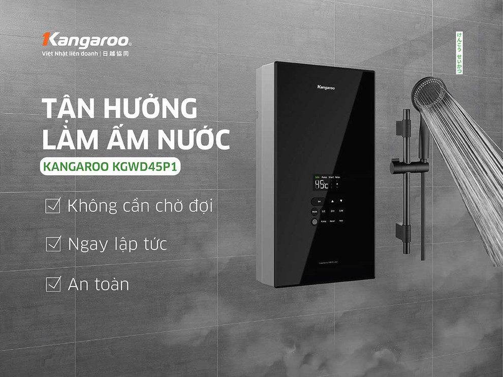Máy nước nóng trực tiếp làm nóng nước tức thì và không cần bình chứa