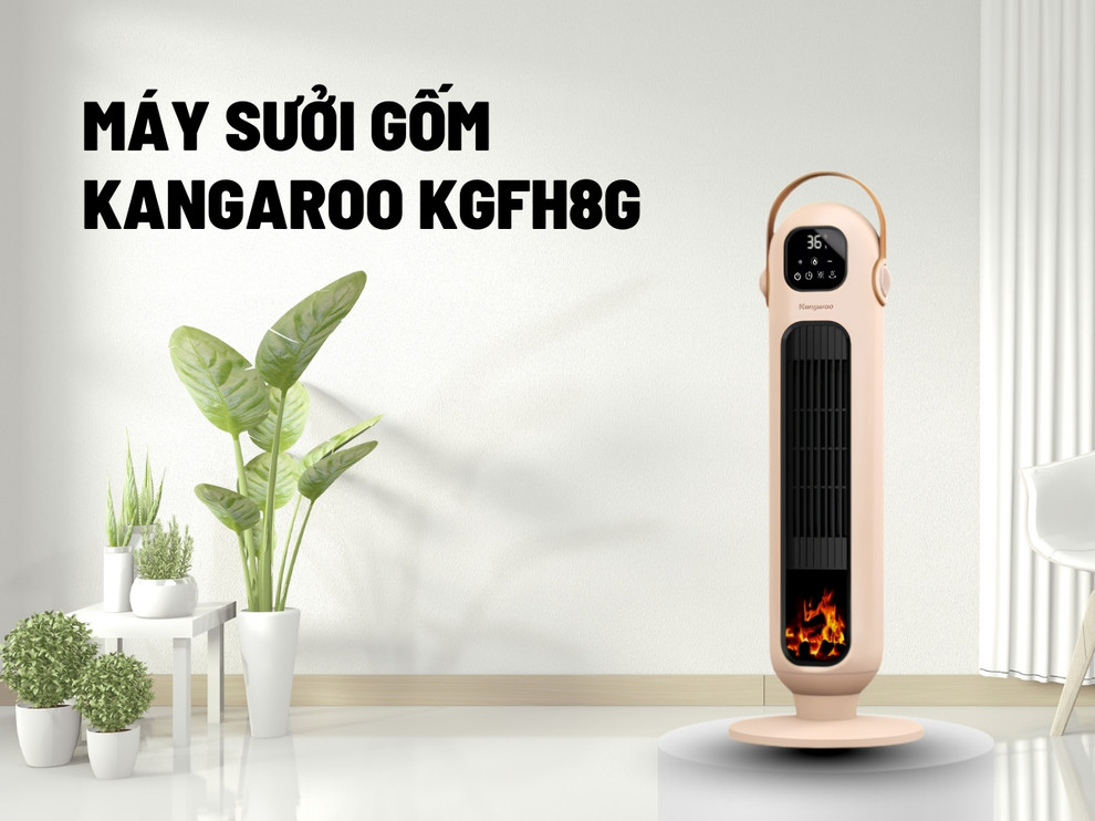 Máy sưởi gốm Kangaroo KGFH8G