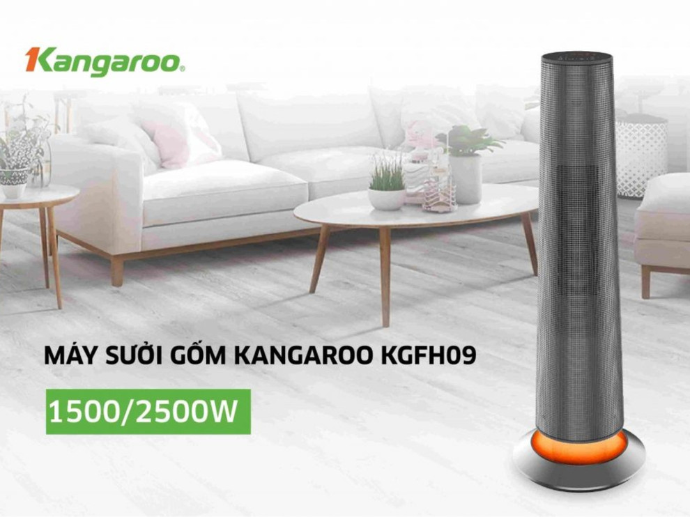 Máy sưởi gốm Kangaroo KGFH09