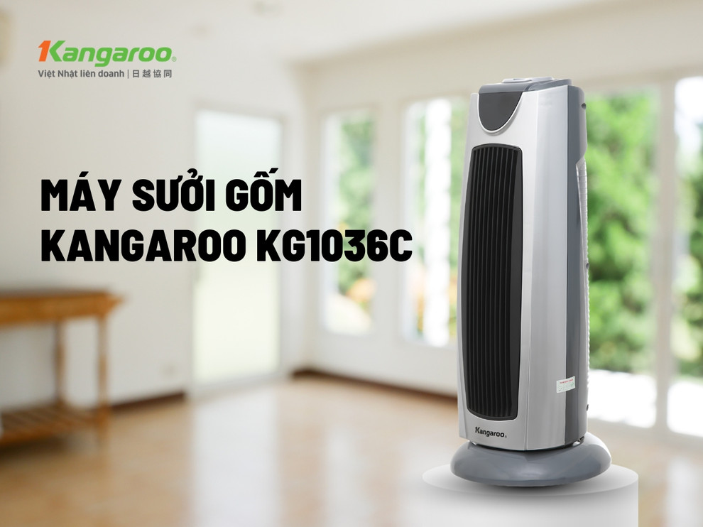 Máy sưởi gốm Kangaroo KG1036C