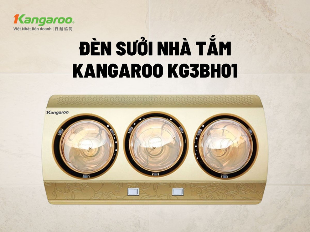Đèn sưởi nhà tắm Kangaroo KG3BH01