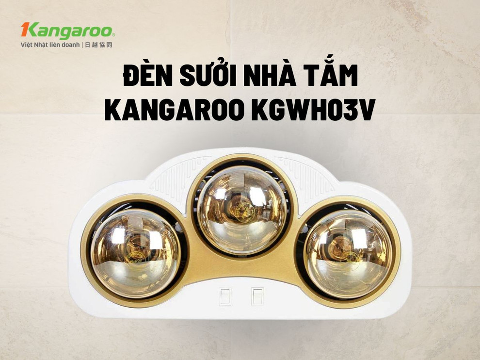Đèn sưởi nhà tắm Kangaroo KGWH03V