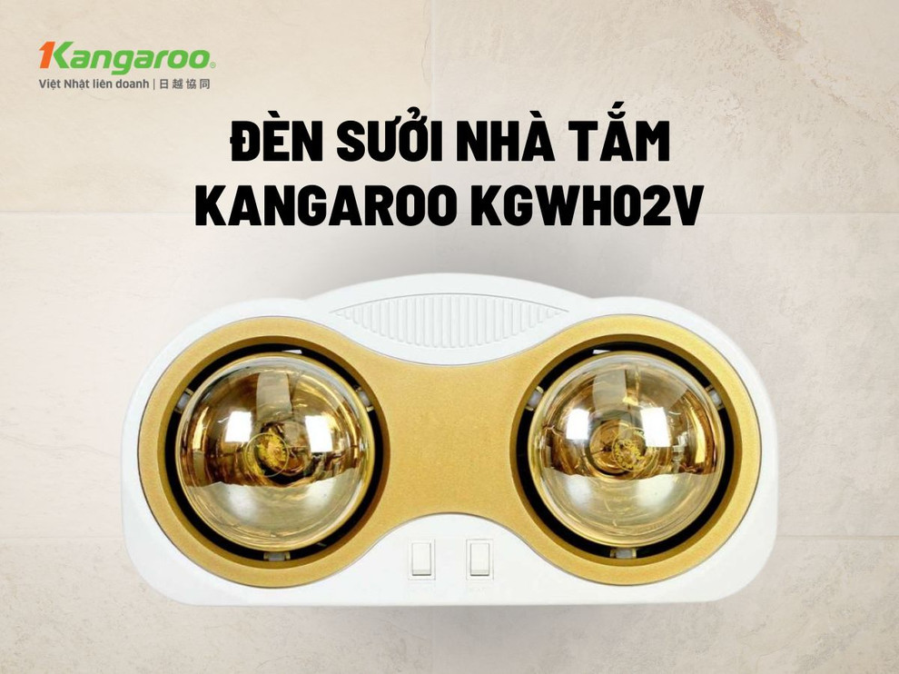 Đèn sưởi nhà tắm Kangaroo KGWH02V