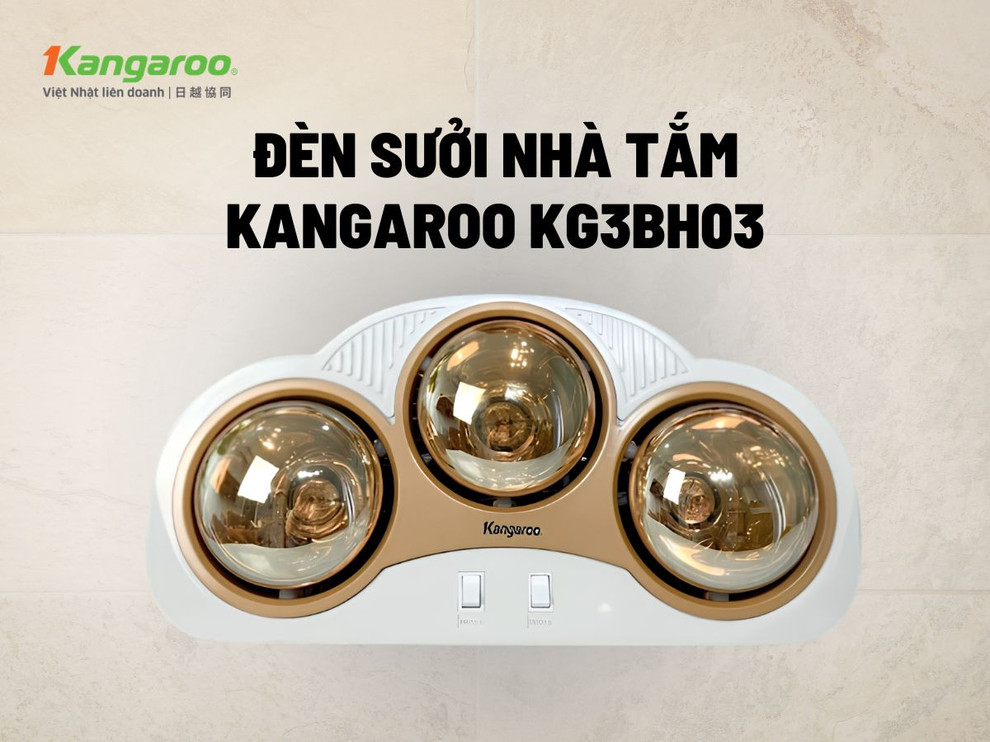 Đèn sưởi nhà tắm Kangaroo KG3BH03