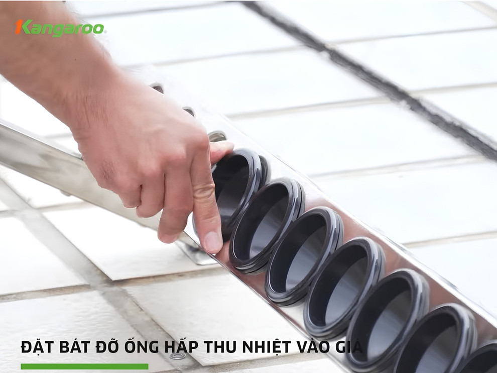Lắp đặt bộ phận thu nhiệt theo từng dòng máy