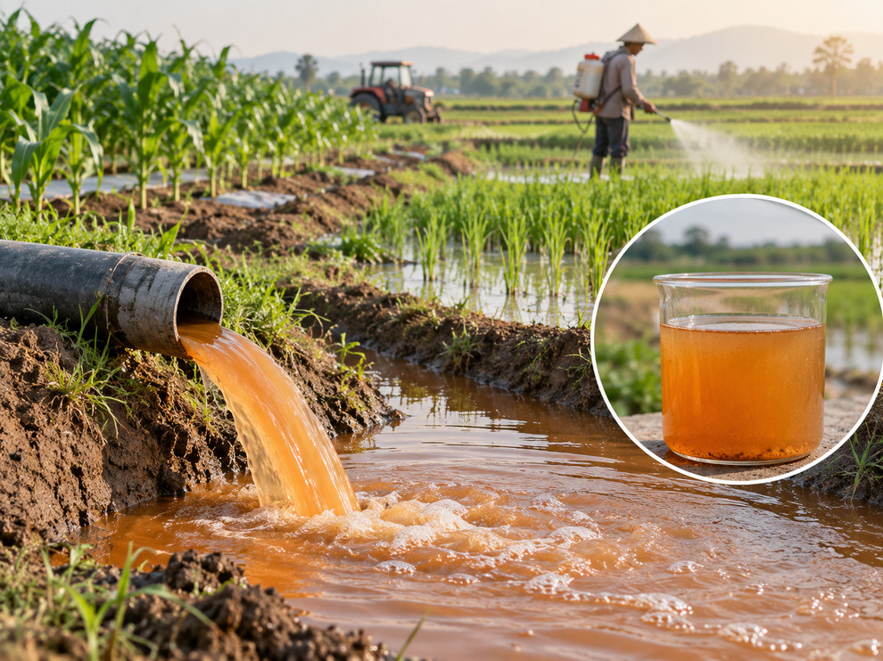 Với giếng gần ruộng, xét nghiệm theo bối cảnh canh tác sẽ hữu ích hơn việc chỉ quan sát màu nước