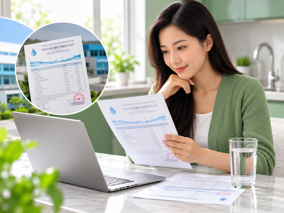 Người dùng nước máy có thể tham khảo kết quả kiểm tra chất lượng nước do đơn vị cấp nước và cơ quan y tế công bố