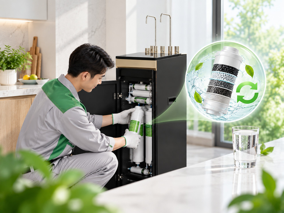 Thay lõi lọc đúng thời hạn giúp máy lọc nước duy trì hiệu quả lọc và chất lượng nước đầu ra ổn định