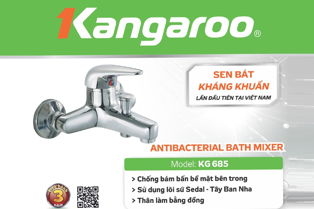 Sen bát kháng khuẩn Kangaroo KG685