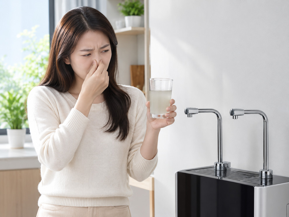 Lõi lọc đã quá hạn khiến nước trong máy lọc nước có mùi lạ