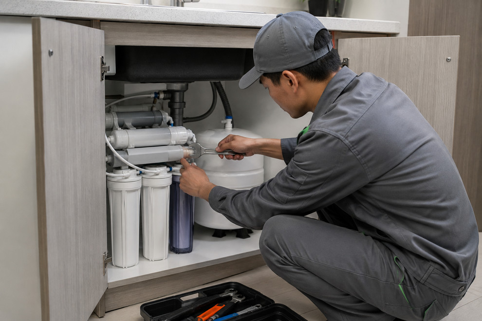 Lỗi liên quan đến màng RO, van điều áp và bình áp nên được xử lý bởi người có chuyên môn