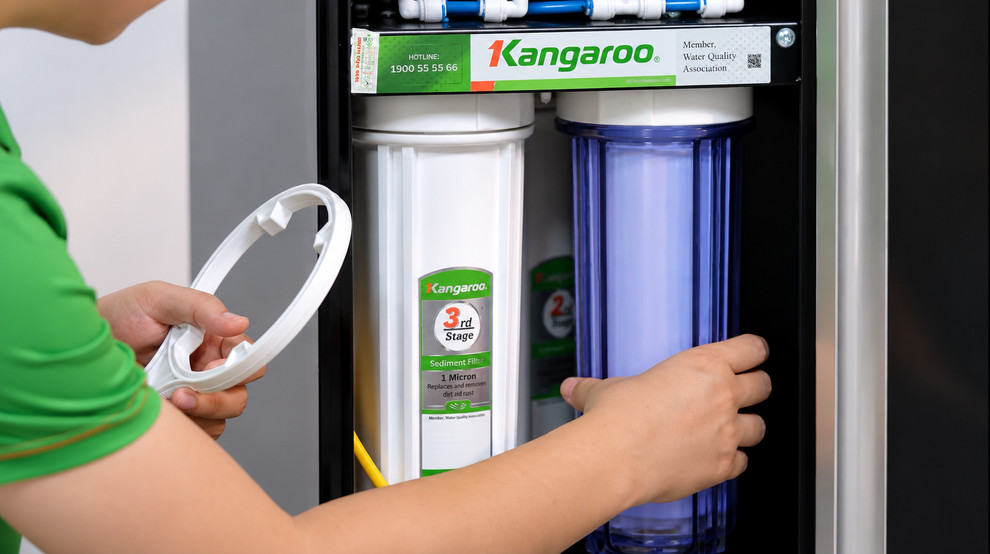 Dùng dụng cụ tháo cốc lọc sẽ giúp bạn tháo cốc lọc dễ dàng hơn