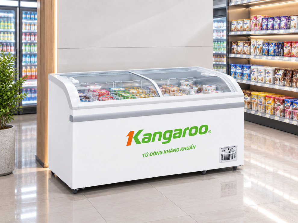 Tủ kem Kangaroo 608L KG608A1 phù hợp kinh doanh quy mô rộng