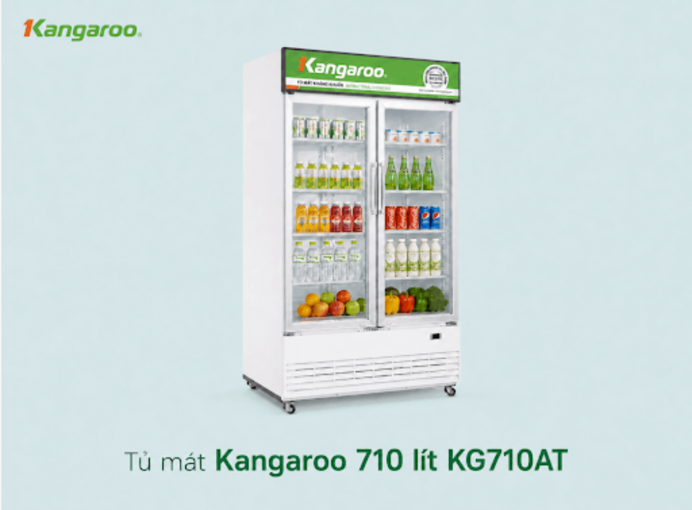 Hình ảnh chi tiết của tủ mát Kangaroo 710 lít KG710AT có tại trang sản phẩm chính hãng