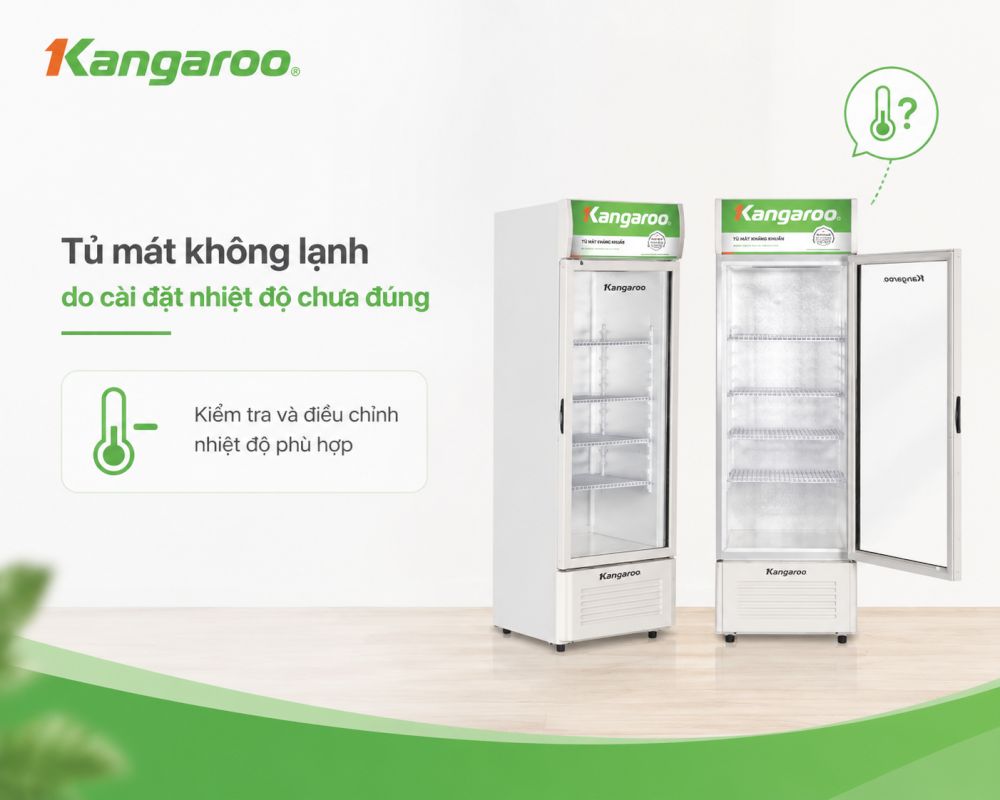 Chỉnh đúng nhiệt độ giúp tủ mát làm lạnh hiệu quả