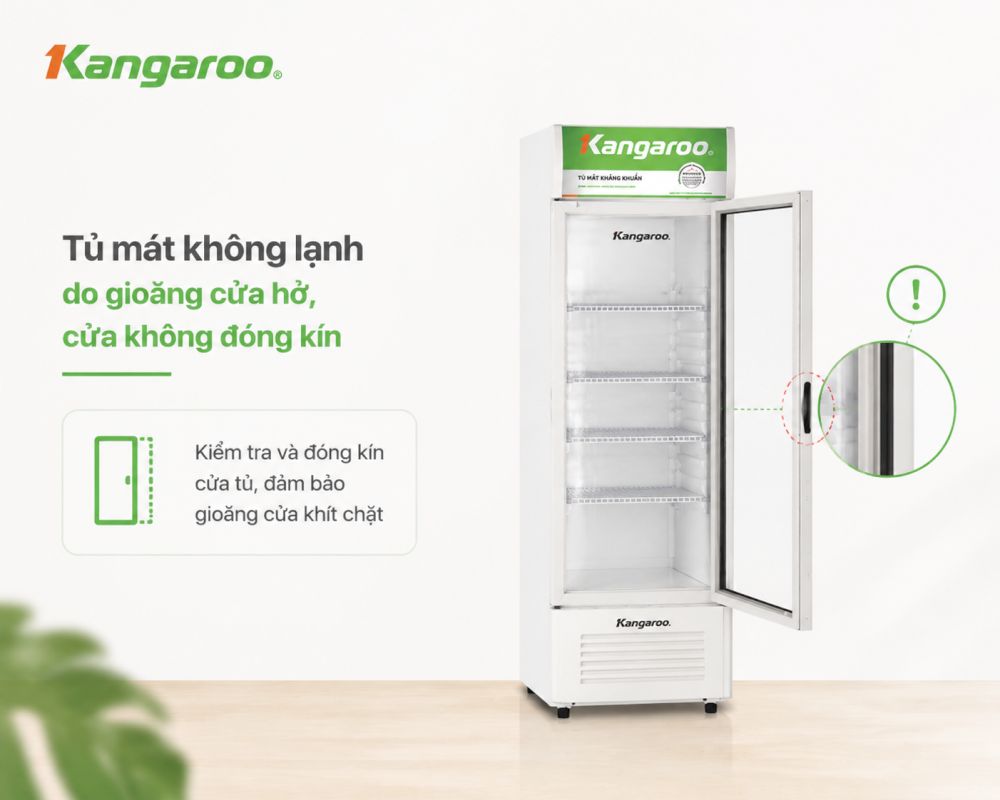 Gioăng cửa kín giúp giữ hơi lạnh bên trong tủ