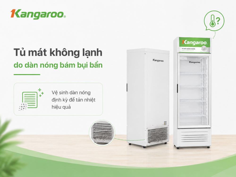 Vệ sinh dàn nóng định kỳ giúp tủ làm lạnh ổn định