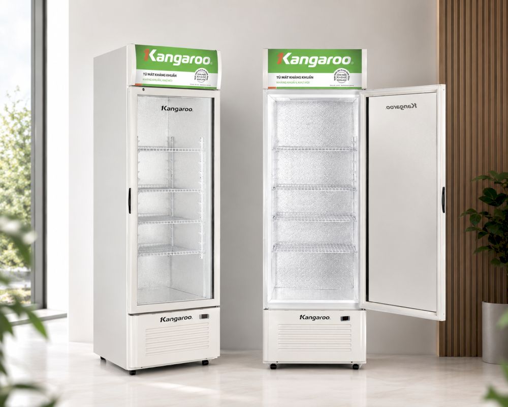 Kangaroo phân phối tủ mát chính hãng qua hệ thống đại lý và siêu thị điện máy toàn quốc.