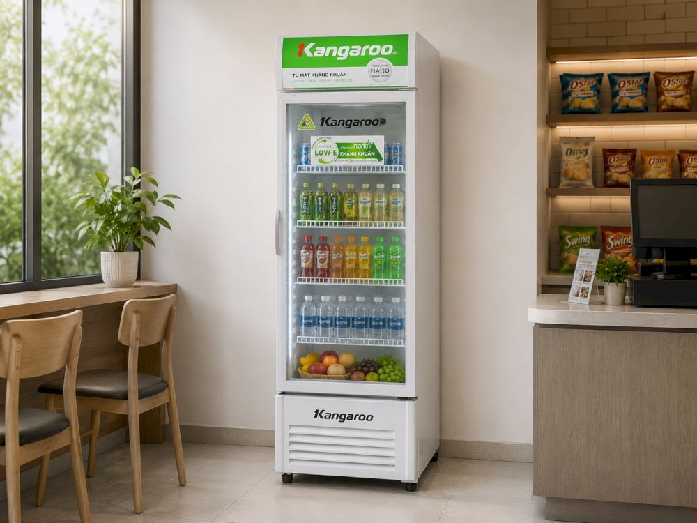 Tủ mát Kangaroo 288 lít KG359AT với kính Low E hạn chế đọng sương
