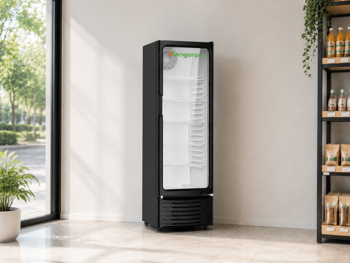 Tủ mát Kangaroo 250 lít KGSC250N1 với diện tích mặt kính lớn